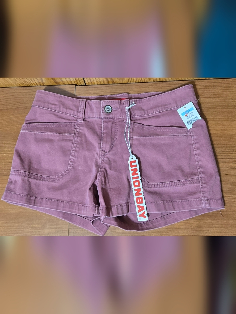Unionbay Women's Rose-Pink Utility Shorts
